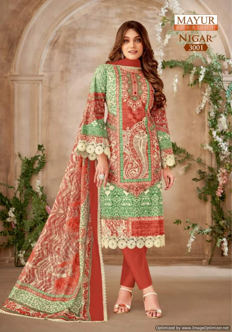 Mayur Nigar Vol 3 Cotton Wholesale Salwar Suit Catalog — Wholesale Salwar Suits, Mayur Dress wholesale from Surat - Gallery Image 4